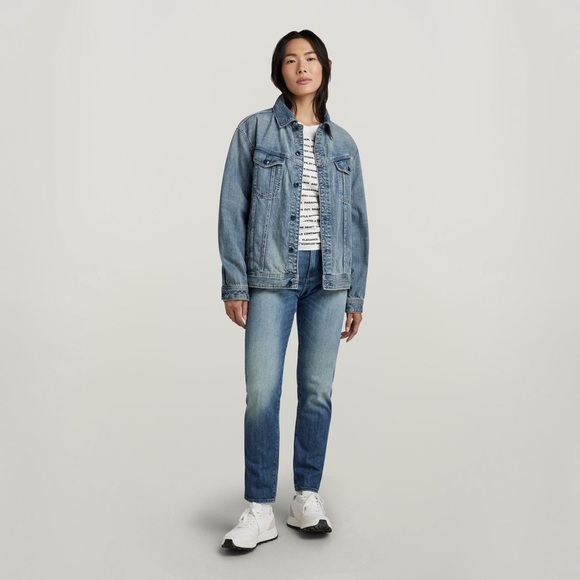 G-Star Women’s Oversized Western Jacket Sun Faded Air Force Blue SZ M NWT - Picture 6 of 6